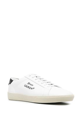 logo-embroidered low-top sneakers Saint Laurent | 610685AABEE9061